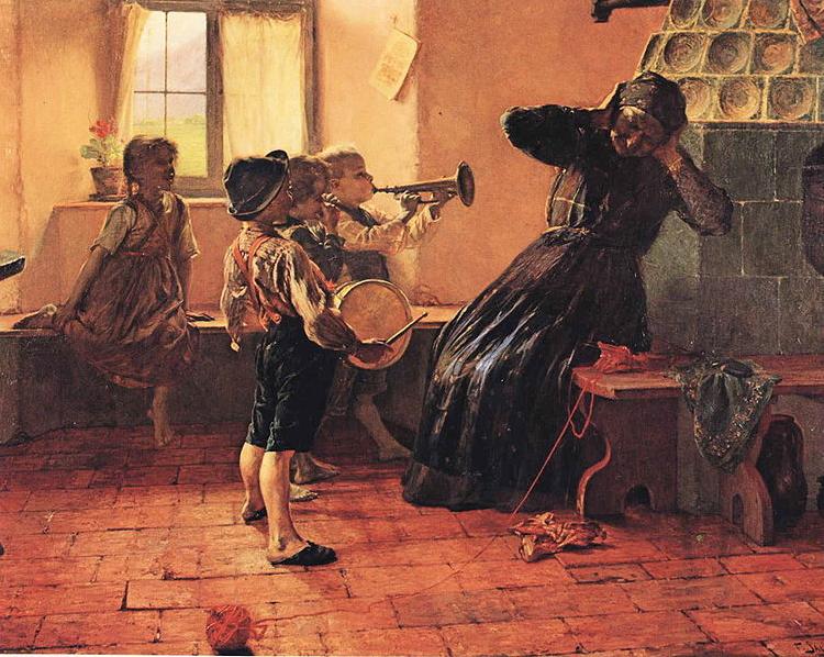 Georgios Jakobides Children  Concert. oil painting image